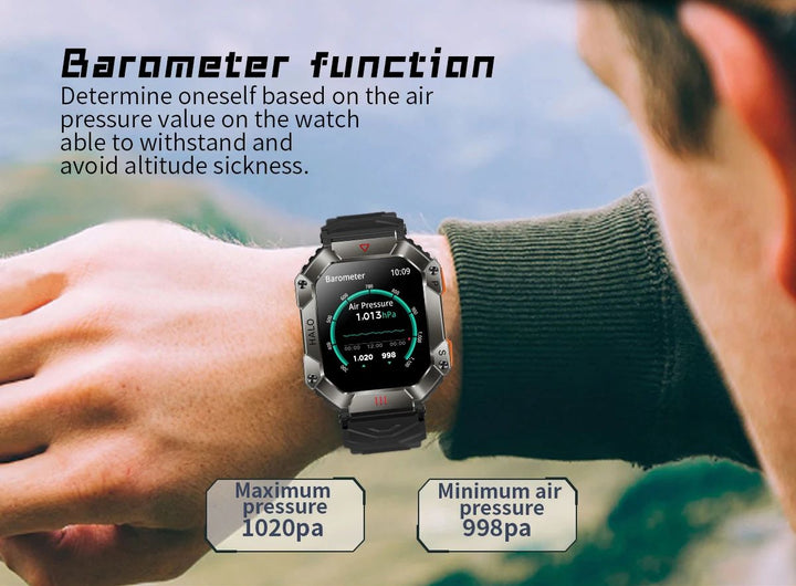 Smart Watch for Android & iOS - Fitness Tracker, IP68 Waterproof, Military-Grade Health Monitor, AI Voice, Bluetooth Call - Q-Happiness LTD