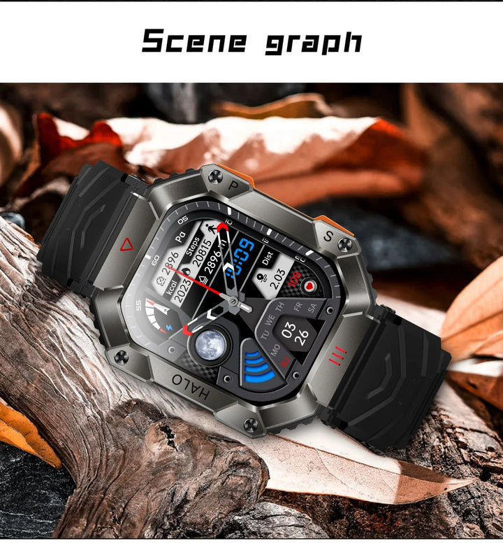 Smart Watch for Android & iOS - Fitness Tracker, IP68 Waterproof, Military-Grade Health Monitor, AI Voice, Bluetooth Call - Q-Happiness LTD