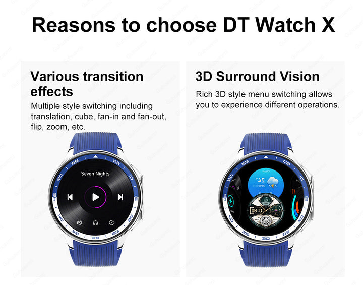 DT Advanced Smart watch with Health and Fitness Tracking, Bluetooth Calling - Waterproof and High-Resolution Display - Q-Happiness LTD