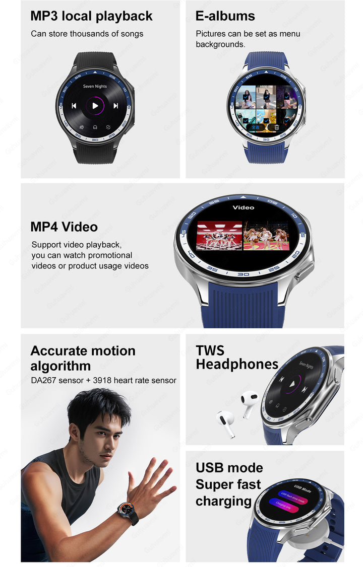 DT Advanced Smart watch with Health and Fitness Tracking, Bluetooth Calling - Waterproof and High-Resolution Display - Q-Happiness LTD