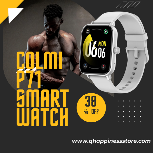 COLMI P71 Voice Calling Smartwatch Men Health Monitoring IP68 Waterproof Smart Notifications Voice Assistant Smart Watch Women - Q-Happiness LTD