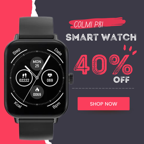 COLMI P81 Voice Calling Smart Watch Ultra 1.9 inch Screen 24H Health Monitor 100+ Sports Modes, Bluetooth Smartwatch Men Women - Q-Happiness LTD