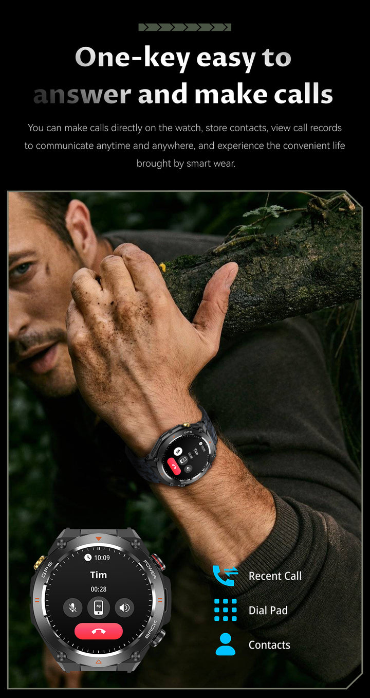 COLMI V75 GPS Smart Watch for Men & Women | Best Fitness Tracker Smartwatch with Blood Pressure & Built-in GPS, Waterproof- Q-Happiness LTD
