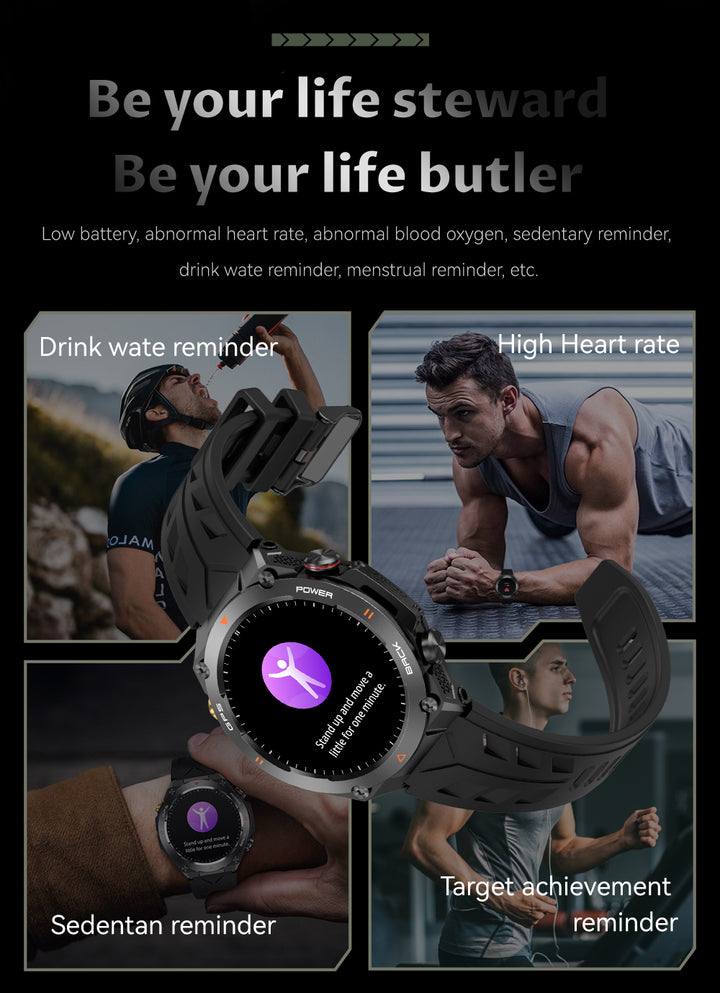 COLMI V75 GPS Smart Watch for Men & Women | Best Fitness Tracker Smartwatch with Blood Pressure & Built-in GPS, Waterproof- Q-Happiness LTD
