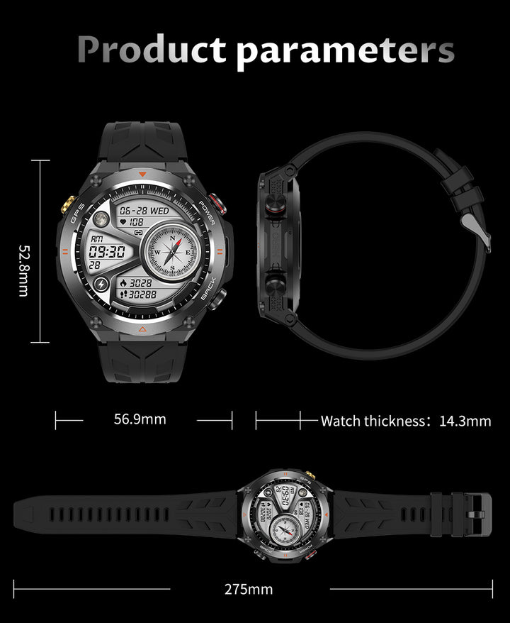COLMI V75 GPS Smart Watch for Men & Women | Best Fitness Tracker Smartwatch with Blood Pressure & Built-in GPS, Waterproof- Q-Happiness LTD

