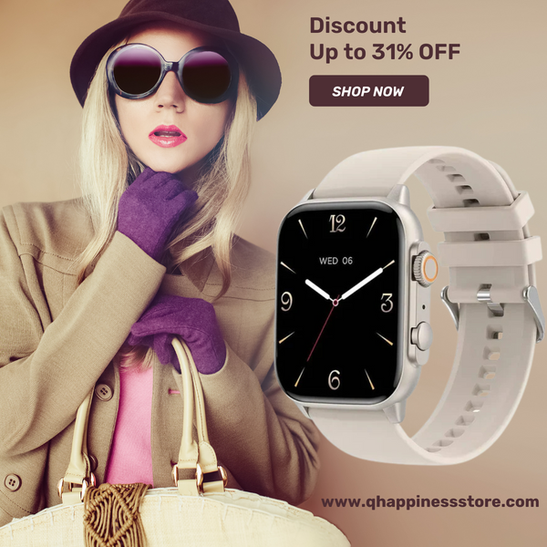 COLMI C81 2.0 Inch AMOLED Smartwatch Support AOD 100 Sports Modes IP68 Waterproof Smart Watch Men Women PK Ultra Series 8 - Q-Happiness LTD
