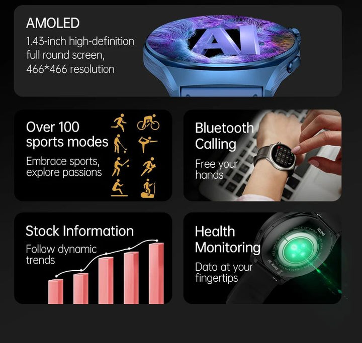 KUMI GW6 Smart Watch for Android & iOS