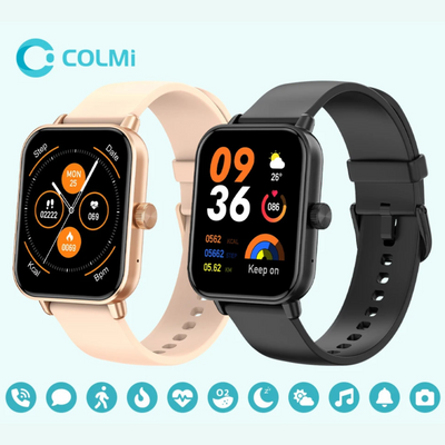 COLMI P81 Voice Calling Smart Watch Ultra 1.9 inch Screen 24H Health Monitor 100+ Sports Modes, Bluetooth Smartwatch Men Women - Q-Happiness LTD