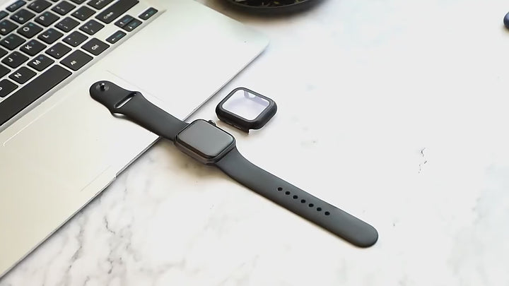 Glass+Cover For Apple Watch case Ultra 9 8 7 6 SE 5 Accessorie Screen Protector iWatch series 44mm 40mm 41mm 45mm 49mm 42mm 38mm - Q-Happiness LTD