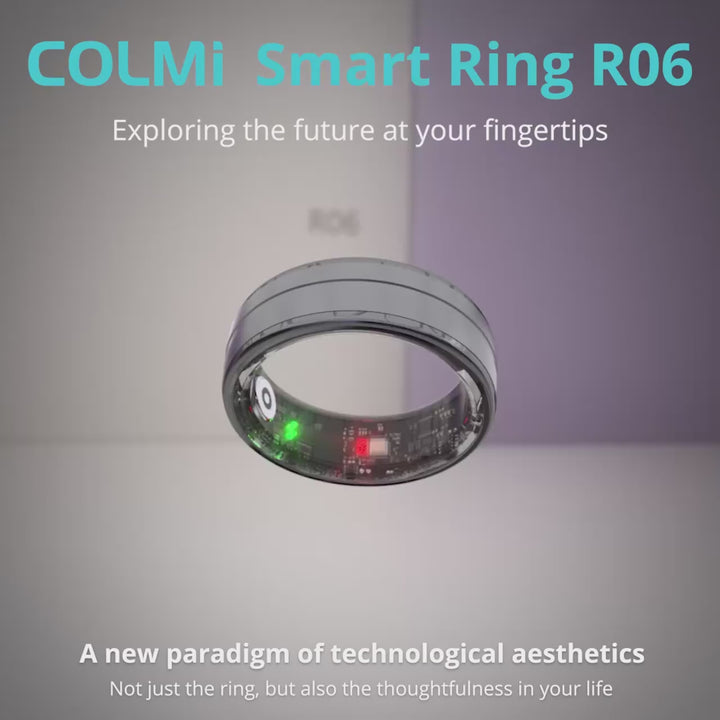 New COLMI R06 Smart Ring with Charging Case for Men Women, Heart Rate and Blood Oxygen Monitor, IP68 & 5ATM Waterproof, Sport - Q-Happiness LTD