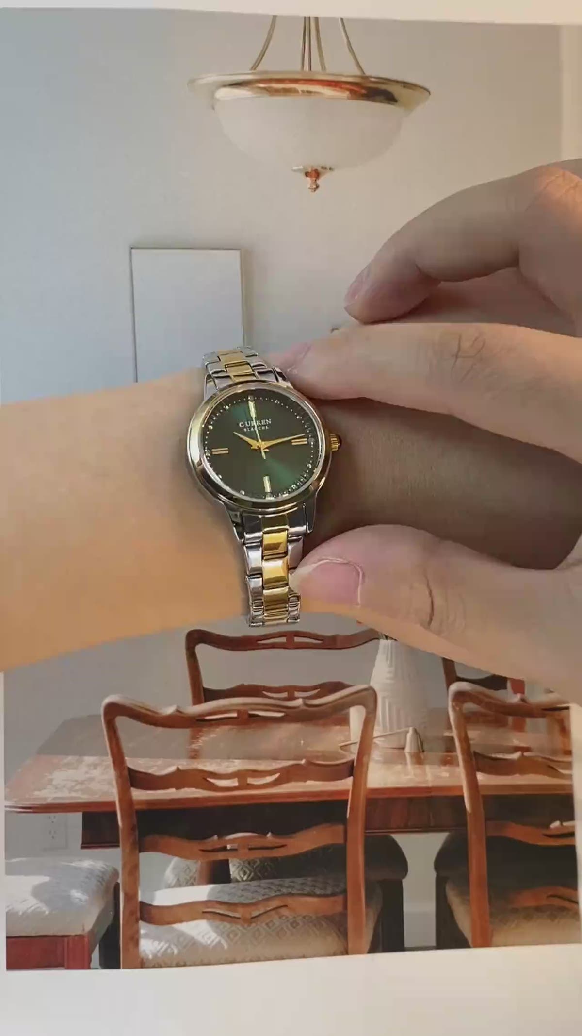 Original Quartz Watch for Women - Fashion Elegant Stainless Steel Waterproof Wristwatch, Model 9094L - Q-Happiness LTD