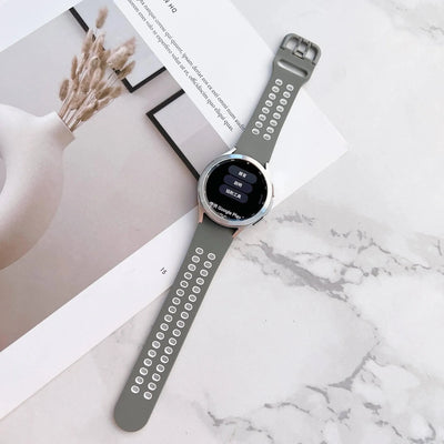 20mm Silicone Strap for Samsung Galaxy watch series 4 Classic 46mm 42mm 5 pro 45mm Silicone bracelet Galaxy Watch 5/4 44mm 40mm - Q-Happiness LTD