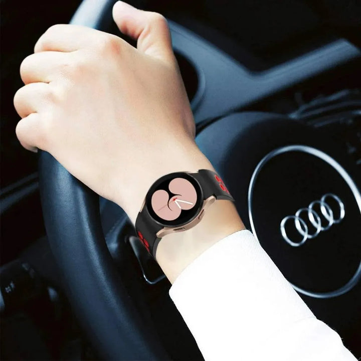 20mm Silicone Strap for Samsung Galaxy watch series 4 Classic 46mm 42mm 5 pro 45mm Silicone bracelet Galaxy Watch 5/4 44mm 40mm - Q-Happiness LTD