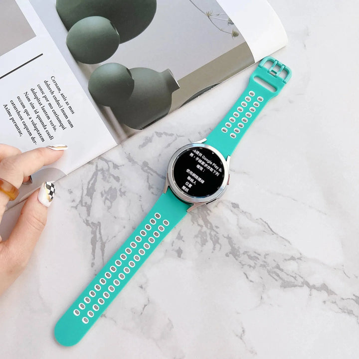 20mm Silicone Strap for Samsung Galaxy watch series 4 Classic 46mm 42mm 5 pro 45mm Silicone bracelet Galaxy Watch 5/4 44mm 40mm - Q-Happiness LTD