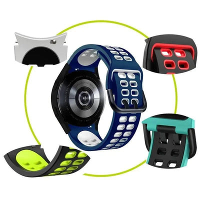 20mm Silicone Strap for Samsung Galaxy watch series 4 Classic 46mm 42mm 5 pro 45mm Silicone bracelet Galaxy Watch 5/4 44mm 40mm - Q-Happiness LTD