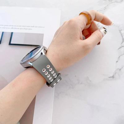 20mm Silicone Strap for Samsung Galaxy watch series 4 Classic 46mm 42mm 5 pro 45mm Silicone bracelet Galaxy Watch 5/4 44mm 40mm - Q-Happiness LTD