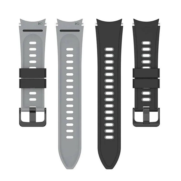 20mm watch Band For Samsung Galaxy Watch 4 classic 42mm 46mm Silicone Sports Bracelet Galaxy Watch 4 5 40 44mm 5 pro 45mm Strap - Q-Happiness LTD
