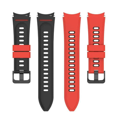 20mm watch Band For Samsung Galaxy Watch 4 classic 42mm 46mm Silicone Sports Bracelet Galaxy Watch 4 5 40 44mm 5 pro 45mm Strap - Q-Happiness LTD