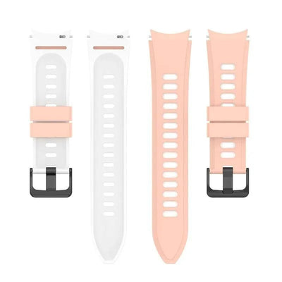 20mm watch Band For Samsung Galaxy Watch 4 classic 42mm 46mm Silicone Sports Bracelet Galaxy Watch 4 5 40 44mm 5 pro 45mm Strap - Q-Happiness LTD