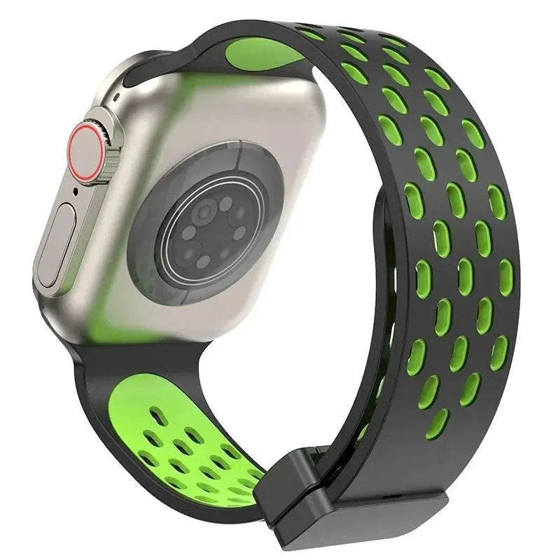 Silicone Strap for Apple watch band 49mm 46mm 45mm 44mm 40mm 41mm 38 42mm Bracelet Correa iWatch Series 10 9 8 SE 7 6 Ultra 49MM - Q-Happiness LTD