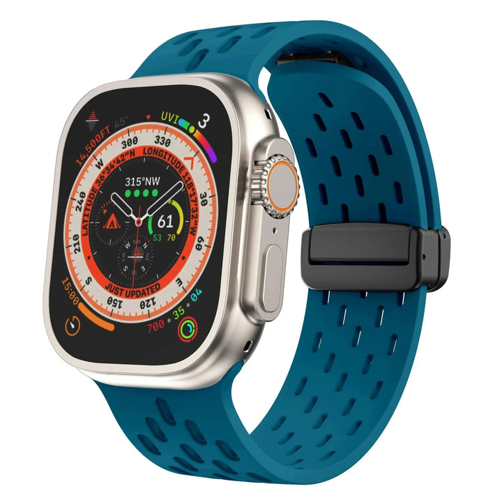 Silicone Strap for Apple watch band 49mm 46mm 45mm 44mm 40mm 41mm 38 42mm Bracelet Correa iWatch Series 10 9 8 SE 7 6 Ultra 49MM - Q-Happiness LTD