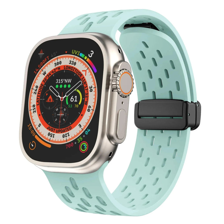 Silicone Strap for Apple watch band 49mm 46mm 45mm 44mm 40mm 41mm 38 42mm Bracelet Correa iWatch Series 10 9 8 SE 7 6 Ultra 49MM - Q-Happiness LTD