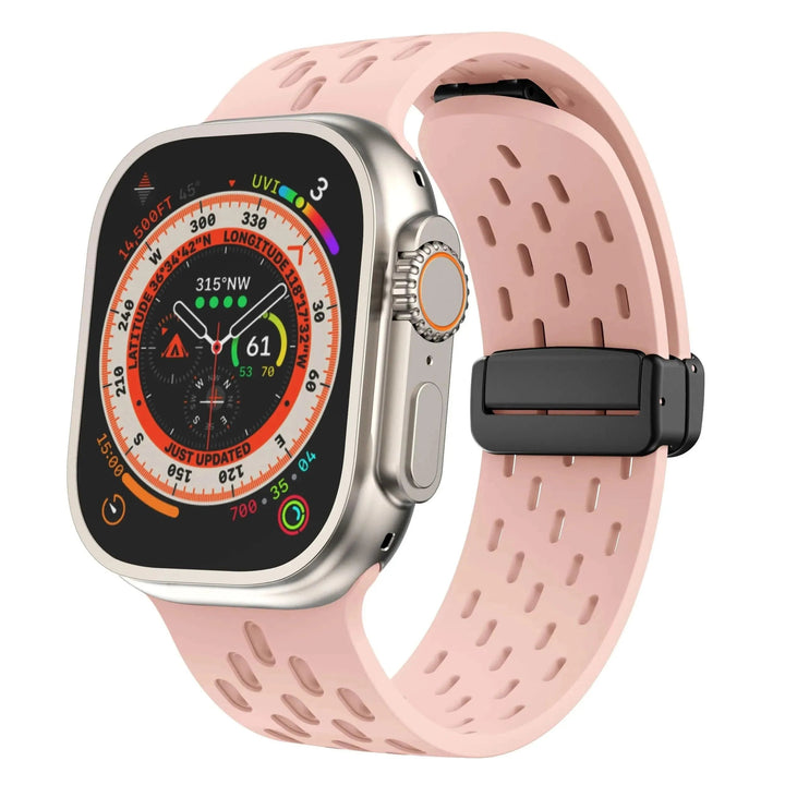 Silicone Strap for Apple watch band 49mm 46mm 45mm 44mm 40mm 41mm 38 42mm Bracelet Correa iWatch Series 10 9 8 SE 7 6 Ultra 49MM - Q-Happiness LTD