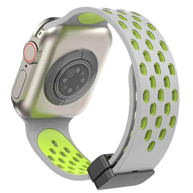 Silicone Strap for Apple watch band 49mm 46mm 45mm 44mm 40mm 41mm 38 42mm Bracelet Correa iWatch Series 10 9 8 SE 7 6 Ultra 49MM - Q-Happiness LTD