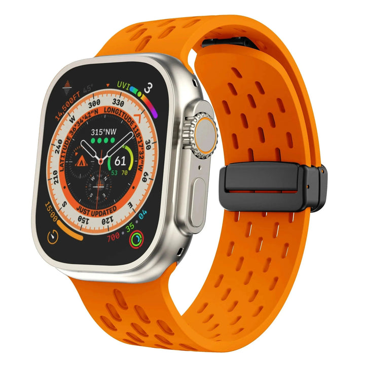 Silicone Strap for Apple watch band 49mm 46mm 45mm 44mm 40mm 41mm 38 42mm Bracelet Correa iWatch Series 10 9 8 SE 7 6 Ultra 49MM - Q-Happiness LTD