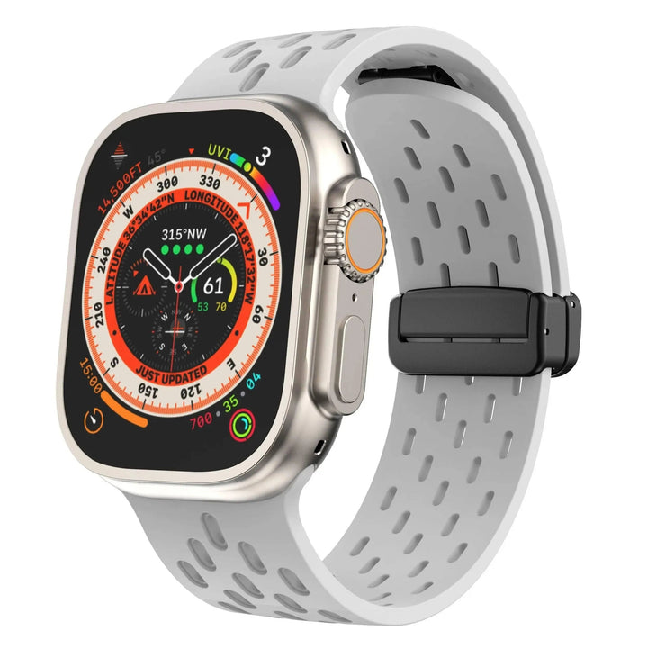 Silicone Strap for Apple watch band 49mm 46mm 45mm 44mm 40mm 41mm 38 42mm Bracelet Correa iWatch Series 10 9 8 SE 7 6 Ultra 49MM - Q-Happiness LTD