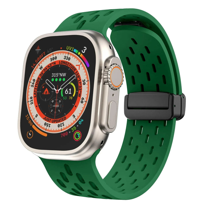 Silicone Strap for Apple watch band 49mm 46mm 45mm 44mm 40mm 41mm 38 42mm Bracelet Correa iWatch Series 10 9 8 SE 7 6 Ultra 49MM - Q-Happiness LTD