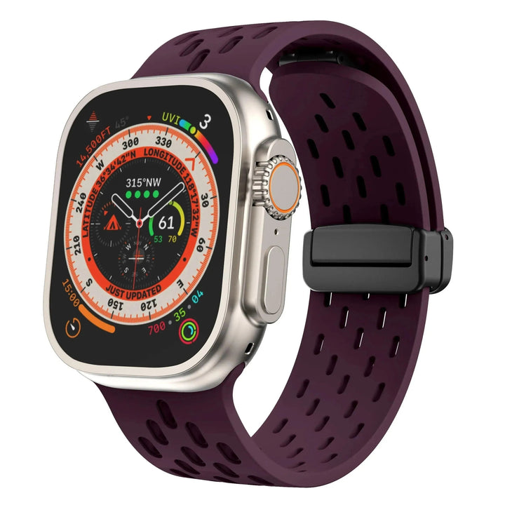Silicone Strap for Apple watch band 49mm 46mm 45mm 44mm 40mm 41mm 38 42mm Bracelet Correa iWatch Series 10 9 8 SE 7 6 Ultra 49MM - Q-Happiness LTD