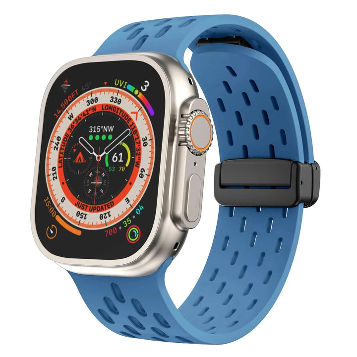 Silicone Strap for Apple watch band 49mm 46mm 45mm 44mm 40mm 41mm 38 42mm Bracelet Correa iWatch Series 10 9 8 SE 7 6 Ultra 49MM - Q-Happiness LTD