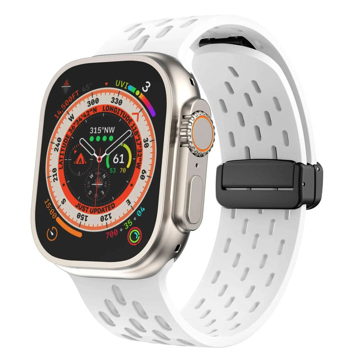 Silicone Strap for Apple watch band 49mm 46mm 45mm 44mm 40mm 41mm 38 42mm Bracelet Correa iWatch Series 10 9 8 SE 7 6 Ultra 49MM - Q-Happiness LTD
