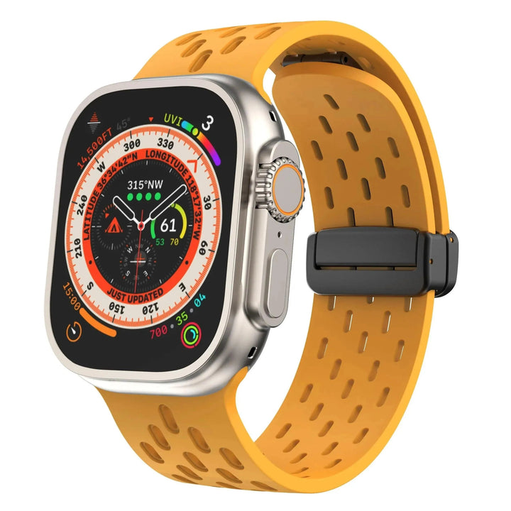 Silicone Strap for Apple watch band 49mm 46mm 45mm 44mm 40mm 41mm 38 42mm Bracelet Correa iWatch Series 10 9 8 SE 7 6 Ultra 49MM - Q-Happiness LTD