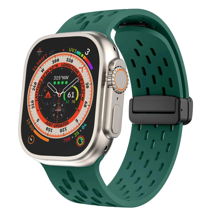 Silicone Strap for Apple watch band 49mm 46mm 45mm 44mm 40mm 41mm 38 42mm Bracelet Correa iWatch Series 10 9 8 SE 7 6 Ultra 49MM - Q-Happiness LTD