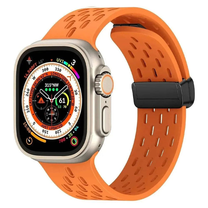 Silicone Strap for Apple watch band 49mm 46mm 45mm 44mm 40mm 41mm 38 42mm Bracelet Correa iWatch Series 10 9 8 SE 7 6 Ultra 49MM - Q-Happiness LTD