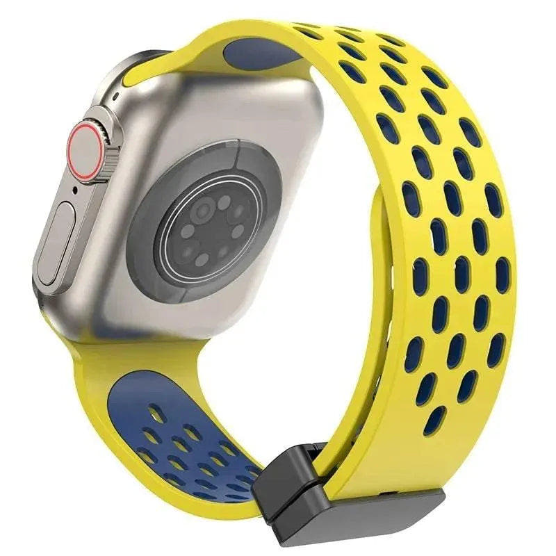 Silicone Strap for Apple watch band 49mm 46mm 45mm 44mm 40mm 41mm 38 42mm Bracelet Correa iWatch Series 10 9 8 SE 7 6 Ultra 49MM - Q-Happiness LTD