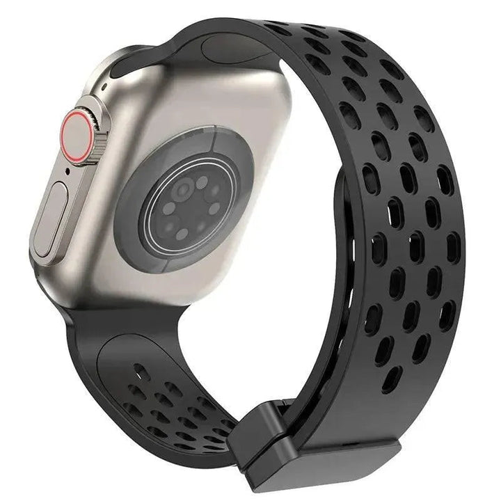 Silicone Strap for Apple watch band 49mm 46mm 45mm 44mm 40mm 41mm 38 42mm Bracelet Correa iWatch Series 10 9 8 SE 7 6 Ultra 49MM - Q-Happiness LTD