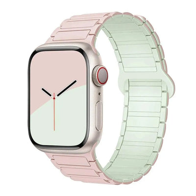 Magnetic Loop for Apple Watch Bands 44mm 40mm 49mm 45mm 41mm 38 42mm 46mm Silicone Bracelet iWatch Series ultra 10 9 8 7 Se 6 5 - Q-Happiness LTD