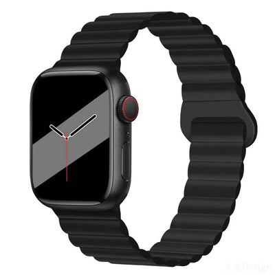 Magnetic Loop for Apple Watch Bands 44mm 40mm 49mm 45mm 41mm 38 42mm 46mm Silicone Bracelet iWatch Series ultra 10 9 8 7 Se 6 5 - Q-Happiness LTD