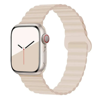 Magnetic Loop for Apple Watch Bands 44mm 40mm 49mm 45mm 41mm 38 42mm 46mm Silicone Bracelet iWatch Series ultra 10 9 8 7 Se 6 5 - Q-Happiness LTD