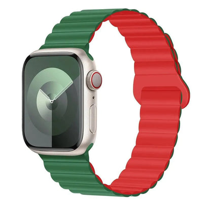 Magnetic Loop for Apple Watch Bands 44mm 40mm 49mm 45mm 41mm 38 42mm 46mm Silicone Bracelet iWatch Series ultra 10 9 8 7 Se 6 5 - Q-Happiness LTD