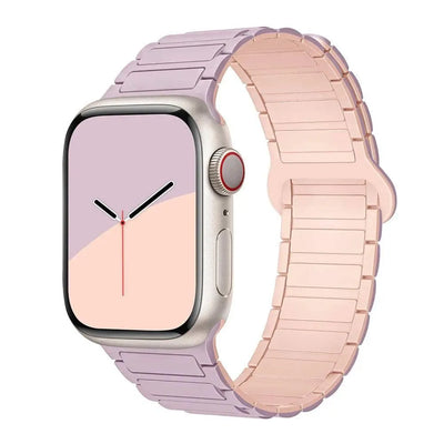 Magnetic Loop for Apple Watch Bands 44mm 40mm 49mm 45mm 41mm 38 42mm 46mm Silicone Bracelet iWatch Series ultra 10 9 8 7 Se 6 5 - Q-Happiness LTD