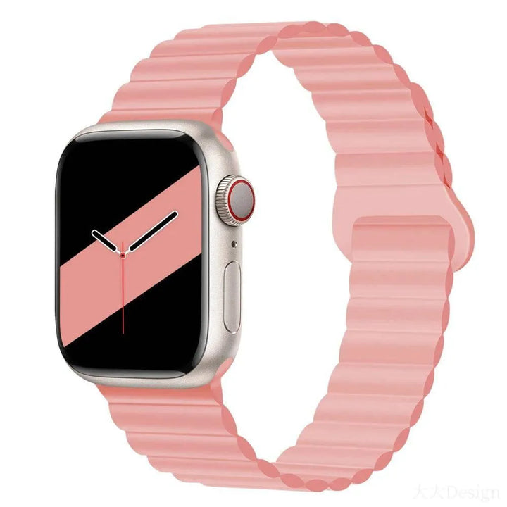 Magnetic Loop for Apple Watch Bands 44mm 40mm 49mm 45mm 41mm 38 42mm 46mm Silicone Bracelet iWatch Series ultra 10 9 8 7 Se 6 5 - Q-Happiness LTD