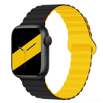Magnetic Loop for Apple Watch Bands 44mm 40mm 49mm 45mm 41mm 38 42mm 46mm Silicone Bracelet iWatch Series ultra 10 9 8 7 Se 6 5 - Q-Happiness LTD