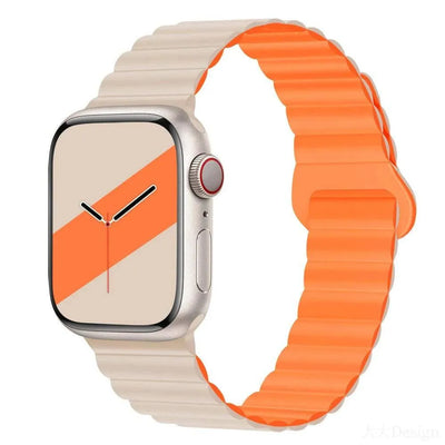 Magnetic Loop for Apple Watch Bands 44mm 40mm 49mm 45mm 41mm 38 42mm 46mm Silicone Bracelet iWatch Series ultra 10 9 8 7 Se 6 5 - Q-Happiness LTD