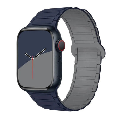 Magnetic Loop for Apple Watch Bands 44mm 40mm 49mm 45mm 41mm 38 42mm 46mm Silicone Bracelet iWatch Series ultra 10 9 8 7 Se 6 5 - Q-Happiness LTD