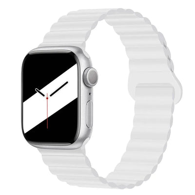 Magnetic Loop for Apple Watch Bands 44mm 40mm 49mm 45mm 41mm 38 42mm 46mm Silicone Bracelet iWatch Series ultra 10 9 8 7 Se 6 5 - Q-Happiness LTD