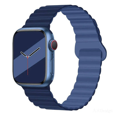 Magnetic Loop for Apple Watch Bands 44mm 40mm 49mm 45mm 41mm 38 42mm 46mm Silicone Bracelet iWatch Series ultra 10 9 8 7 Se 6 5 - Q-Happiness LTD